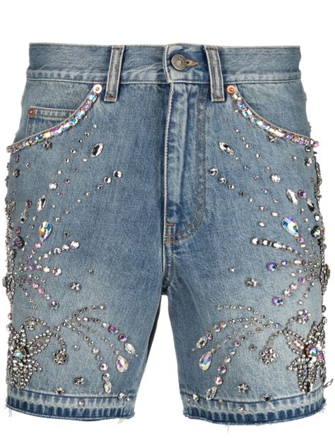 gucci denim shorts|gucci ripped denim jeans.